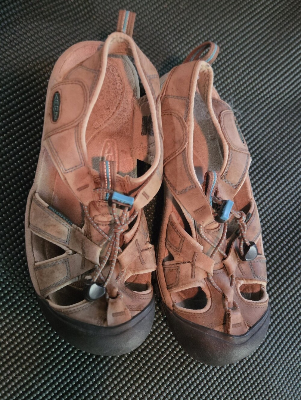 KEEN Women's Nubuck Brown Leather Sport Sandals